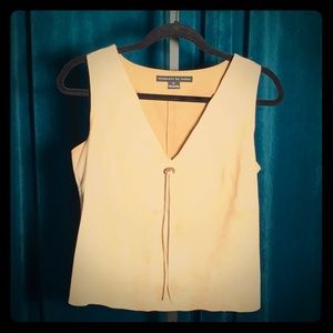 Elements by Vakko  Goat  Suede Tan Top